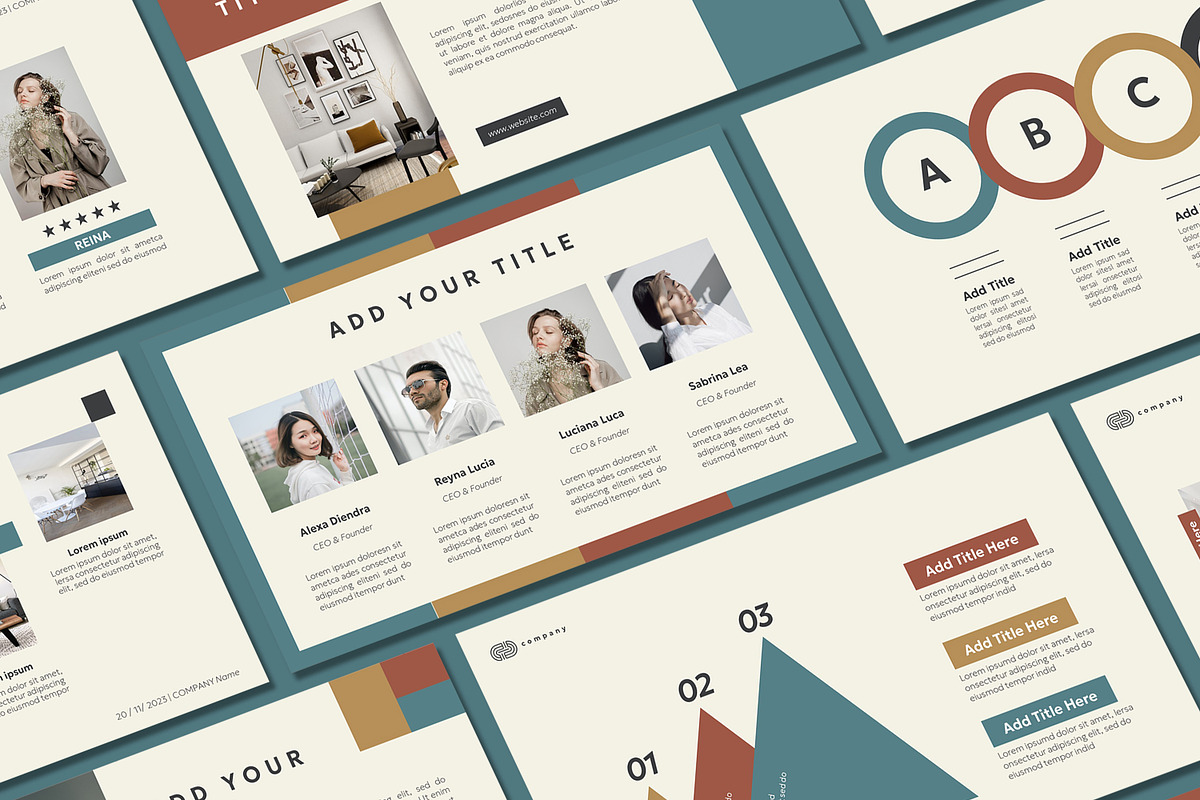 Flat Powerpoint Template, a Presentation Template by SKY CREATION (Photo 1 of 6)