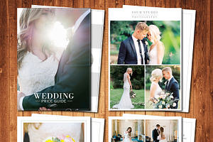 photography pricing template Set