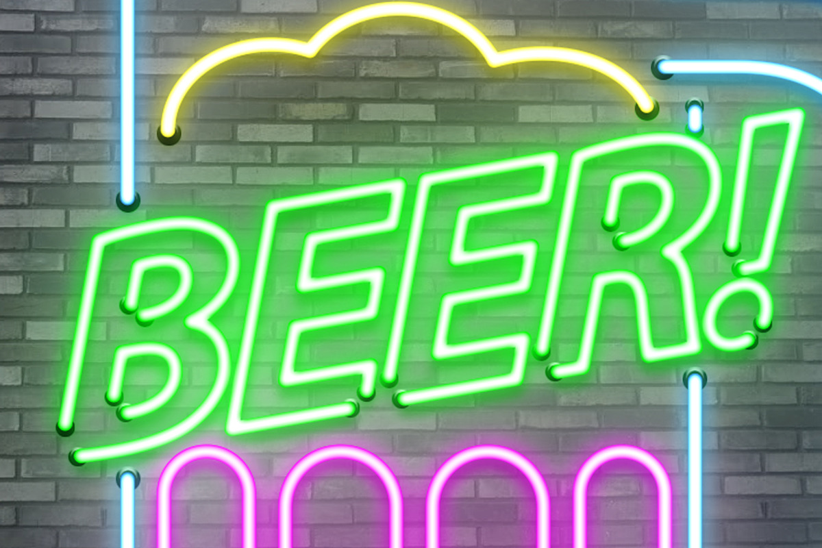 9 Alcohol Glass Neon Light Set, an Icon by Ewing Design Co. (Photo 4 of 4)