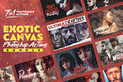 Exotic Canvas PS Actions Bundel, an Action Add-On by Amorjesu.com (Thumbnail 1 of 104)