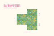 Flower Field Seamless Pattern, a Decorative Illustration by CraftingOnSunday (Thumbnail 6 of 6)