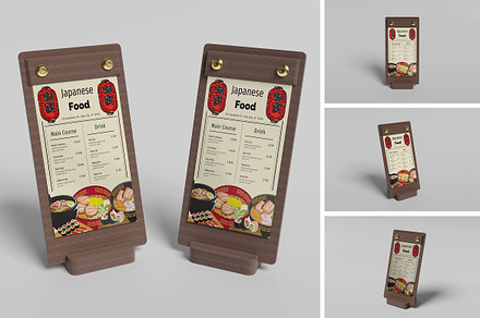 Table Menu Mockup