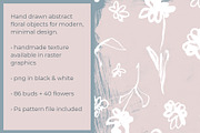 Hand Painted Inked Flowers - Raster, a Texture Illustration by thebrine_creative (Thumbnail 4 of 7)