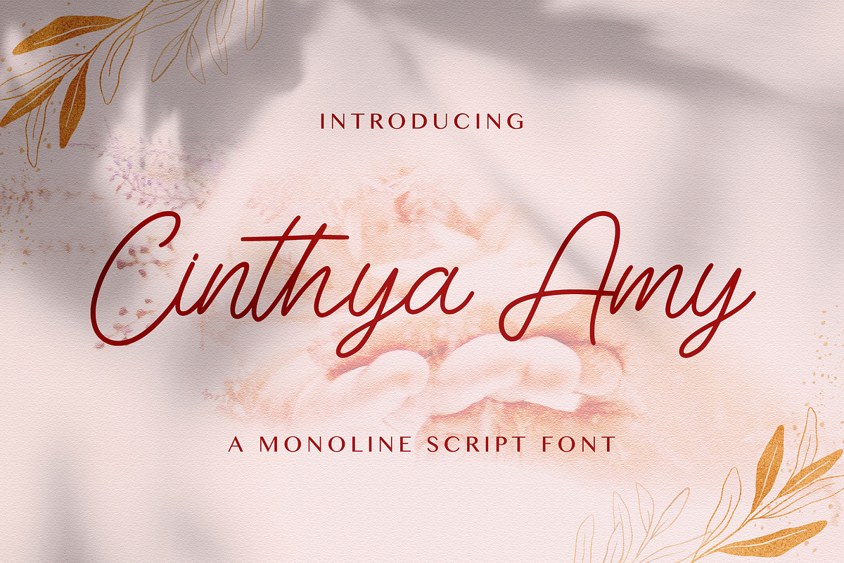 Cinthya Amy - Handwritten Font, a Script Font by StringLabs (Photo 1 of 10)