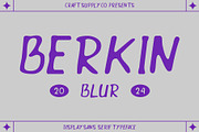 Berkin Blur, a Sans Serif Font by Craft Supply Co. (Thumbnail 1 of 8)