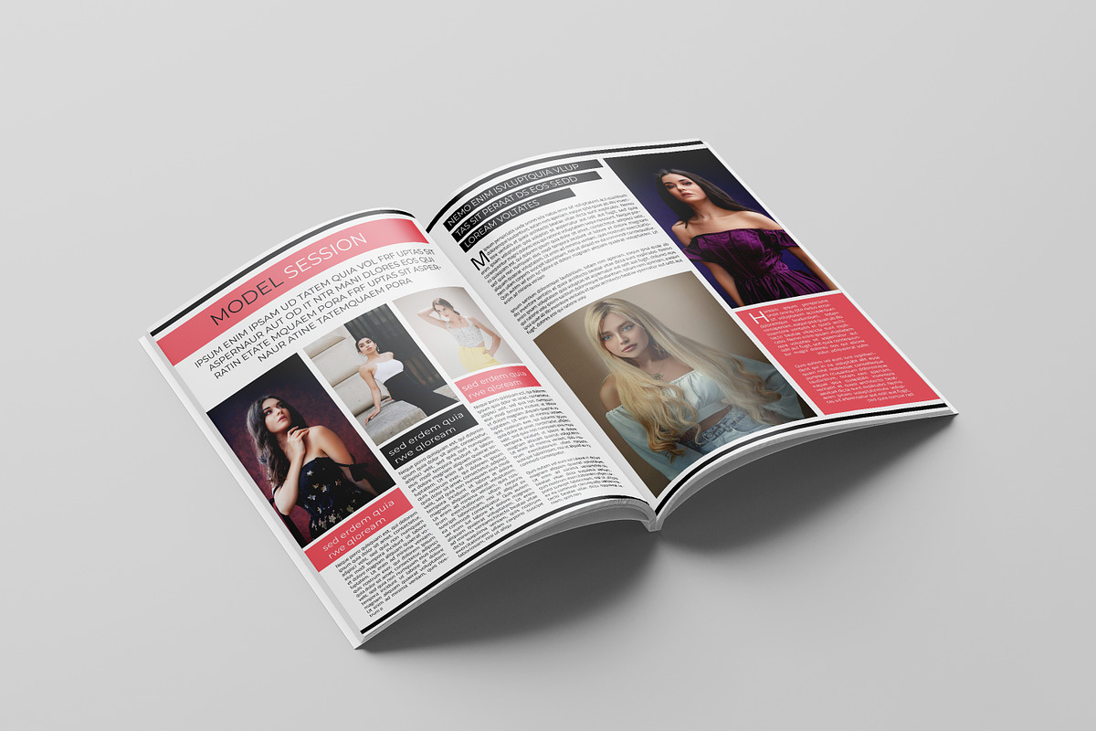 Fashion Magazine Template, a Brochure Template by Template Shop (Photo 12 of 22)