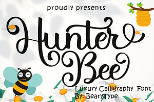 Hunter Bee - Modern Script Font