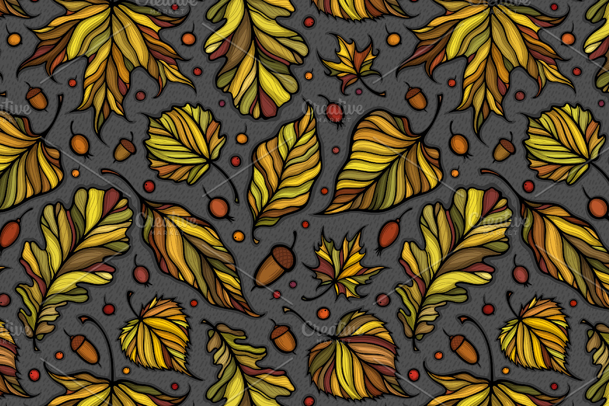 Decorative leaves collection, a Decorative Illustration by IreneArt illustrations (Photo 7 of 7)