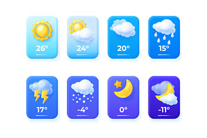 3d weather forecast. Render weather, an Illustration by Stock-Smart-Start