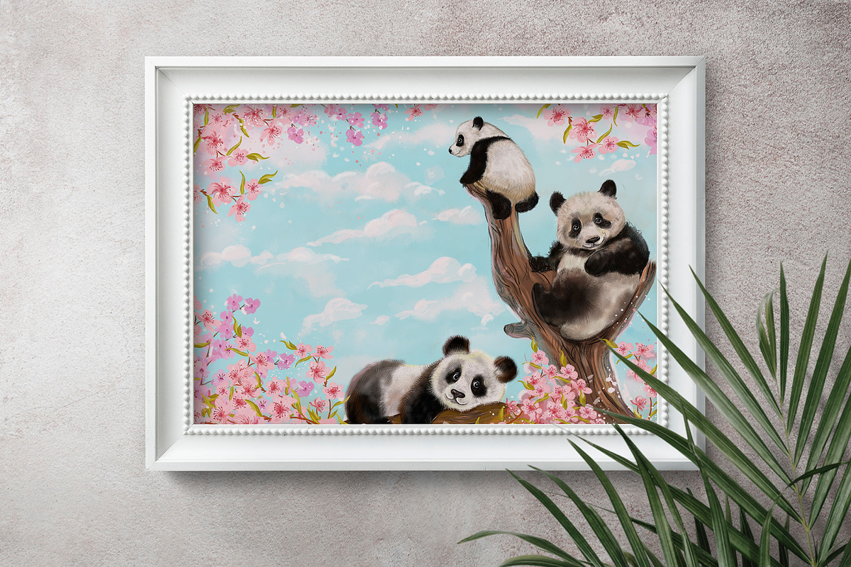 Panda clipart, PNG Amimals, an Animal Illustration by MitrushovaArt (Photo 7 of 8)