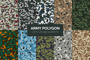 240 Camouflage Patterns Bundle, a Pattern Graphic by 3Y_Design (Thumbnail 21 of 26)