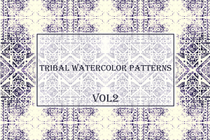 Tribal Watercolor Patterns Vol2