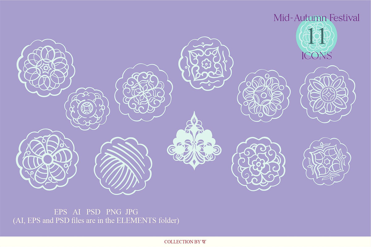 Mid-Autumn Festival, a Seasonal Illustration by Collection by VY (Photo 3 of 11)
