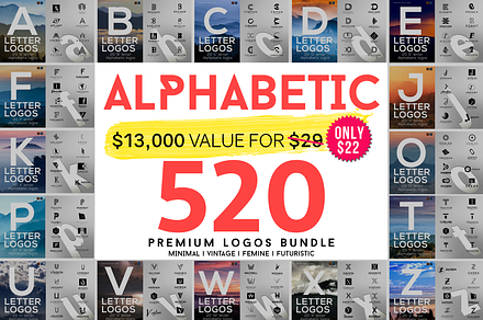 520 A to Z Logos Bundle