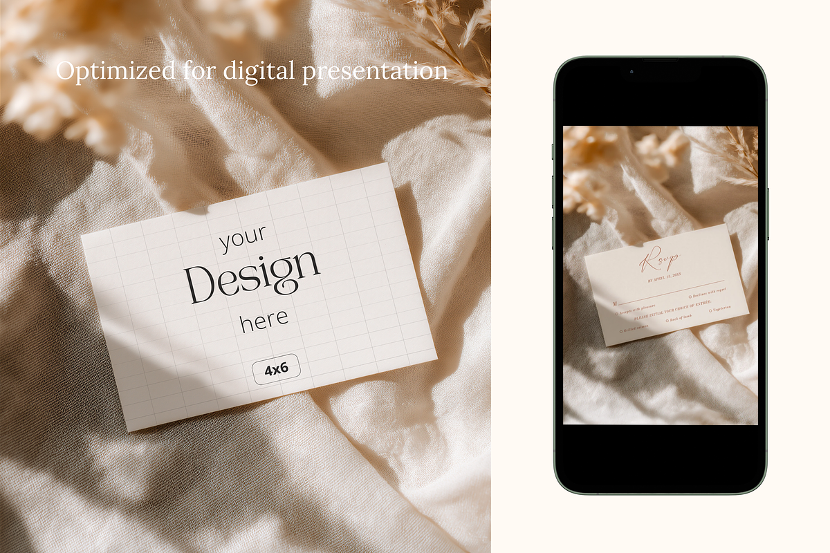 Neutral 4x6 Horizontal Card Mockup, a Product Mockup by Serenefeeling (Photo 5 of 6)