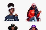 Weekly Motivation Black Girl PNG, a Person Illustration by Tanya Kart (Thumbnail 8 of 8)