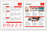 Swiss Style Resume, a Resume Template by FDwight (Thumbnail 2 of 3)
