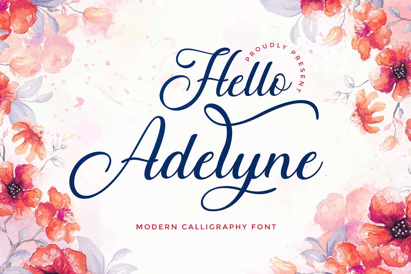 Hello Adelyne - Lovely Font, a Handwritten Font by RantautypeStudio