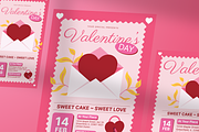 Pink Valentine Flyer, a Flyer Template by Annora Studio (Thumbnail 3 of 6)