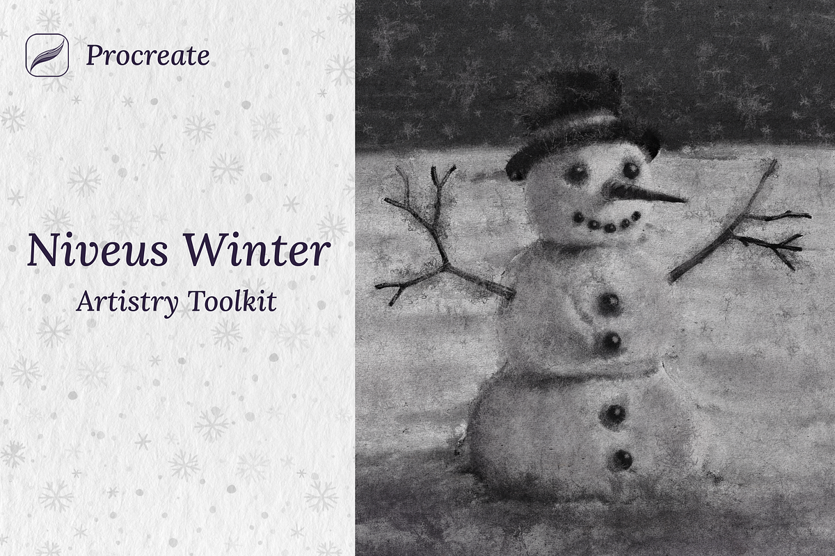 Procreate Niveus Winter Artistry, a Brush Add-On by Brush Moment (Photo 1 of 13)