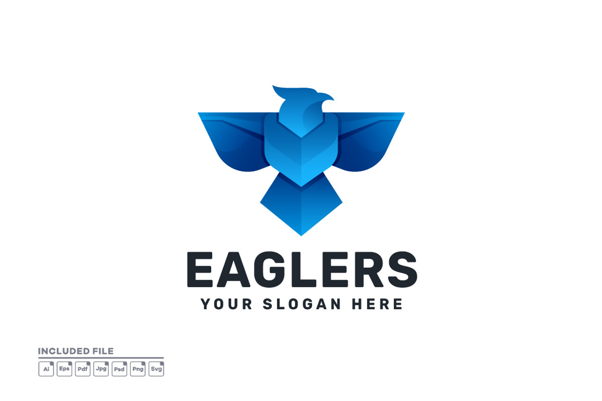 Eagle Gradient Colorful Vector Logo, a Branding & Logo Template by yuanesei