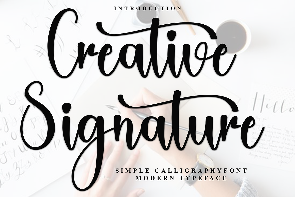 Creative Signature, a Handwritten Font by InermediaSTUDIO (Photo 1 of 8)