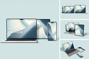Multi Device mockup, a Wearable Device Mockup by swsi-studio