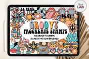 Retro Procreate Bundle Stamps Brush, a Brush Add-On by Brush Lab (Thumbnail 4 of 9)