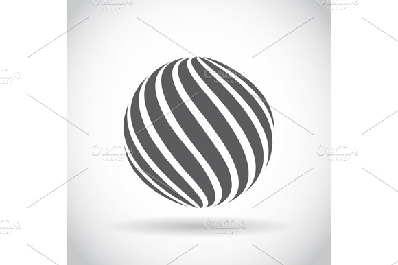 Set Abstract Swirl Sphere Globe preview 6