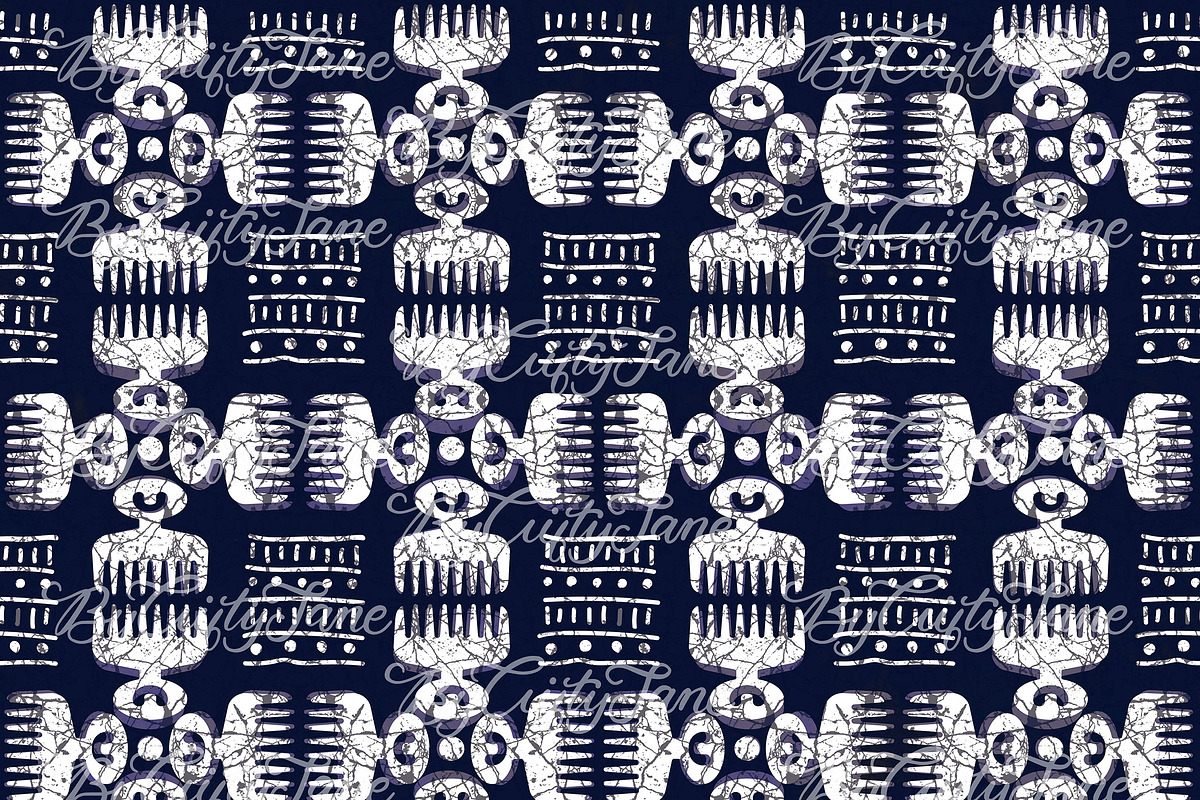 Adinkra DUAFE Pattern I, a Pattern Graphic by ByGiftyJane (Photo 10 of 11)