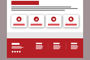 Website Wireframe Design Templates, a Wireframe Template by MightyDesign (Thumbnail 5 of 8)
