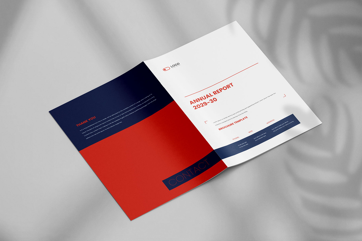Annual report brochure template, a Brochure Template by Tanmoy Topu (Photo 12 of 12)