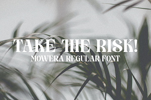 Mowera - Bold Serif