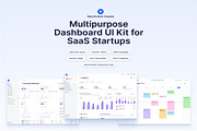 Multipurpose Dashboard SaaS UI Kit, an UI Kit Template by Lumina_ui_ux202 (Thumbnail 1 of 5)