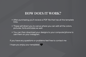 Dark Wellness Instagram Templates