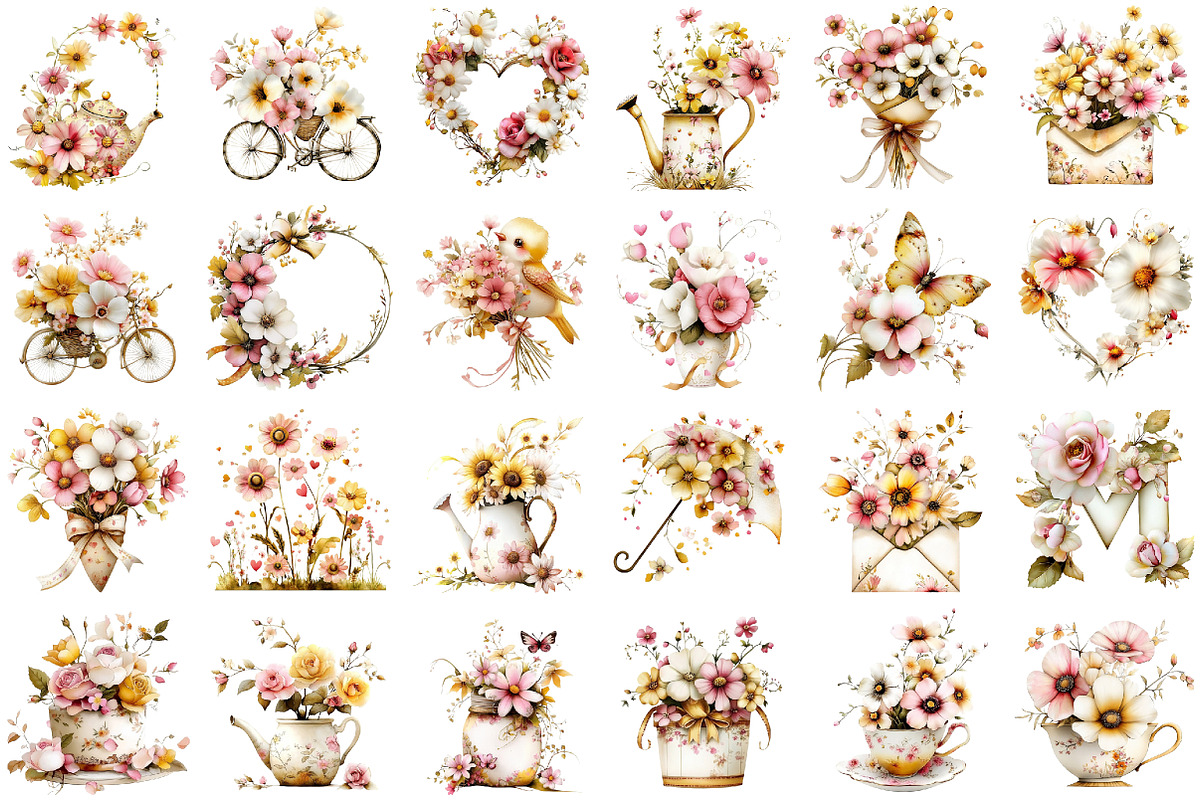 Whimsical Mother's Day Flowers, an Illustration by designcity5 (Photo 2 of 5)
