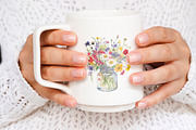 Wildflower in a Mason Jar PNG Images, an Object Graphic by ThingsbyLary (Thumbnail 3 of 10)