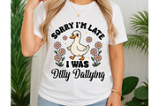 Funny Goose Png, Sorry Im Late SVG, an Object Graphic by Digi_Design_World (Thumbnail 2 of 6)