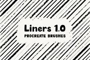 Liners 1.0 Procreate Brushes, a Brush Add-On by Design av MAD (Thumbnail 1 of 4)
