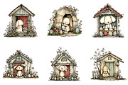 Easter Bunny House Clipart, an Illustration by CreationArt (Thumbnail 3 of 6)