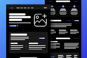 Crypto Landing Page Wireframe, a Landing Page Template by CreativeShaper (Thumbnail 1 of 5)