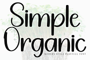 Simple Organic, a Sans Serif Font by FreshTypeINK (Thumbnail 1 of 8)