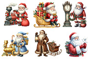 Christams Santa Claus Clipart, an Illustration by Designworld (Thumbnail 3 of 6)