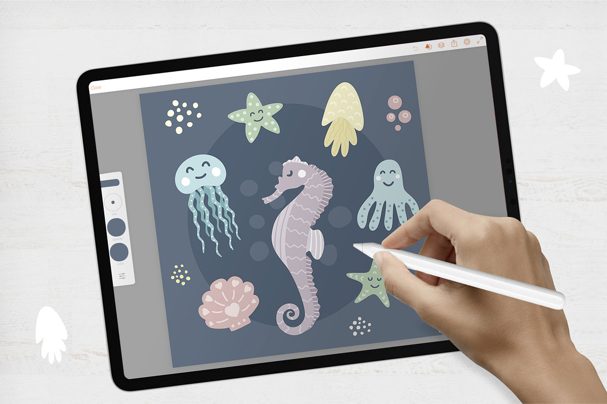 Under the sea, an Animal Illustration by LartGraphics (Photo 9 of 14)