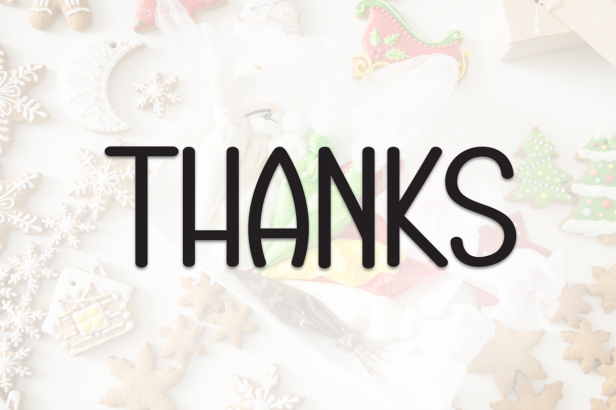 Christmas Cookies | Script Font, a Script Font by Scratchones (Photo 8 of 8)