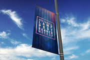 Rectangle Lamp Post Banner Mock-Up, an Advertising Mockup by MassDream (Thumbnail 2 of 9)