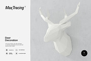 Deer decoration, a 3D by maxtracing2 (Thumbnail 1 of 7)
