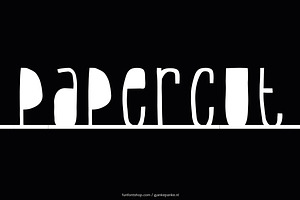 Papercut handmade Font