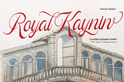 Royal Kaynin Classic Elegant Script, a Script Font by gracetype_studio (Thumbnail 1 of 11)