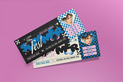 Black Retro Summer Festival Ticket, a Card Template by graphicook (Thumbnail 2 of 3)